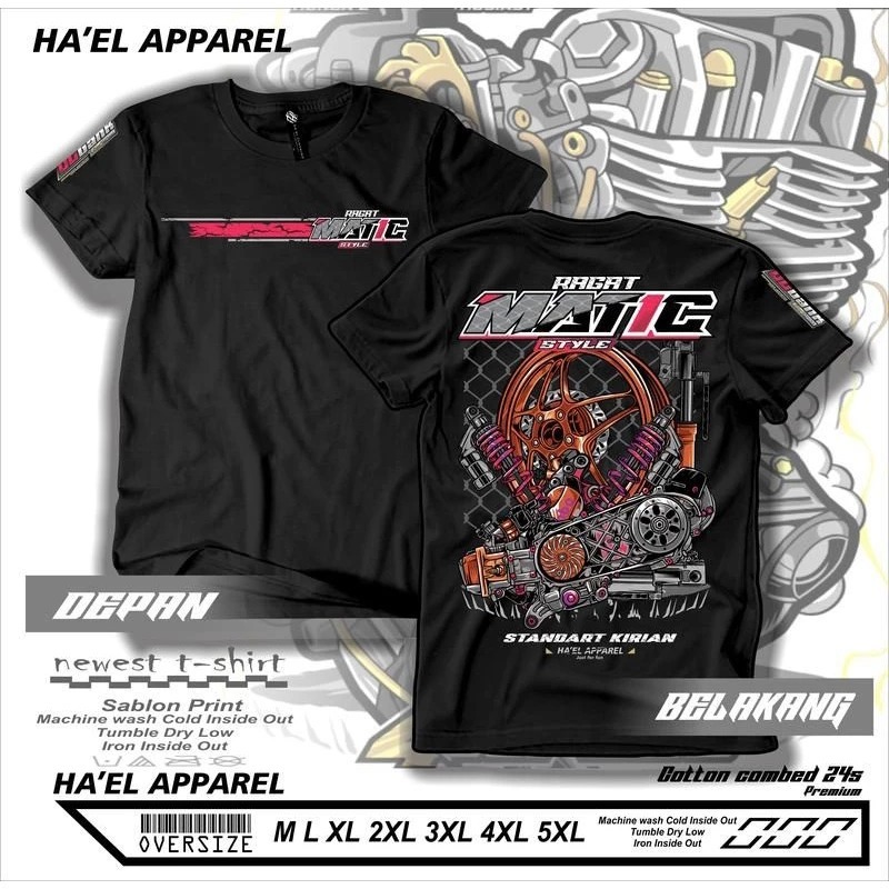Kaos Ragat Matic Style / Baju T-shirt Distro Standart Kirian / Pakaian pria wanita