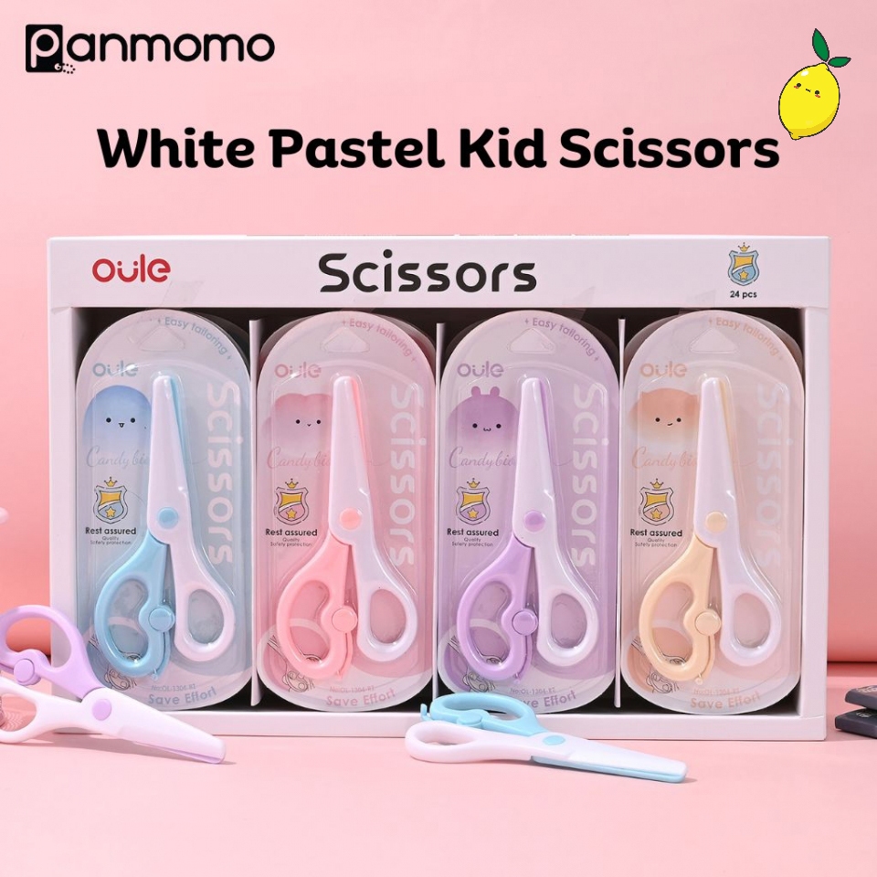 

Gunting Anak Plastik White Pastel Kid Scissors