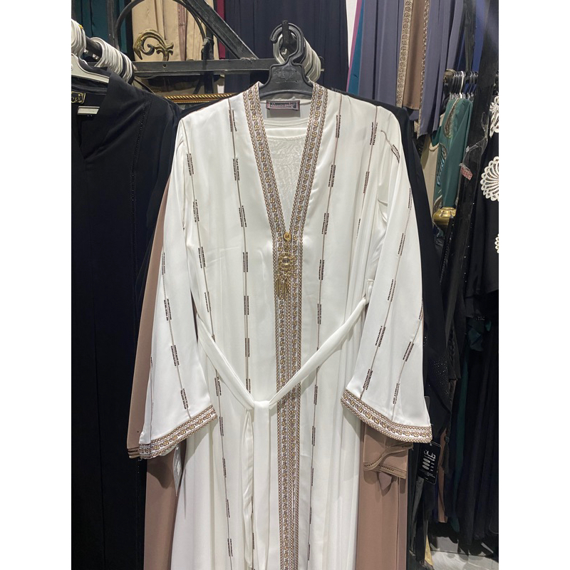 ABAYA SAMARA PUTIH MEWAH ORIGINAL