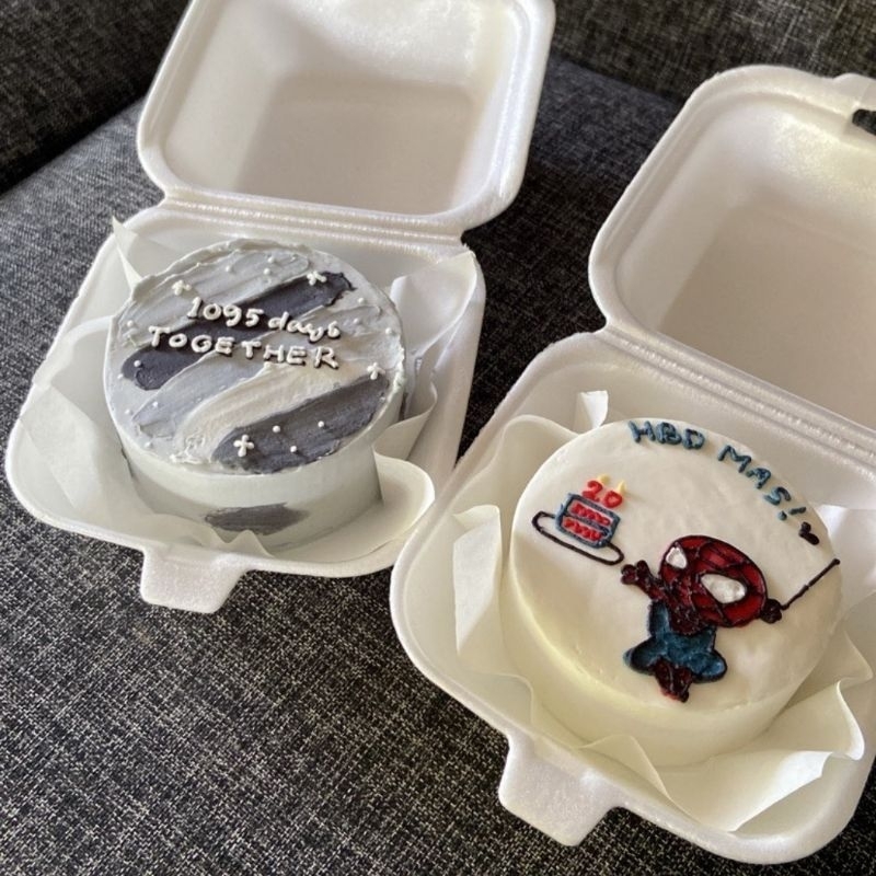 [uk10 &12]Bento cake sterofoam Surabaya/Korean Lunch Box Cake/ Korean Bento Cake/korean cake birthda