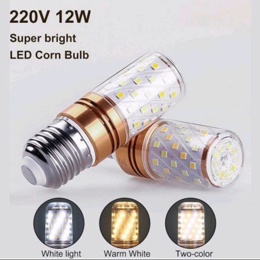 Lampu Led Candle Jagung 3 Warna Fiting E27 12 Watt 12W