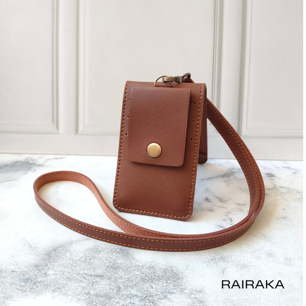 

Idcard Holder Name Tag Kulit New Single Flip Multifungsi Terbaru