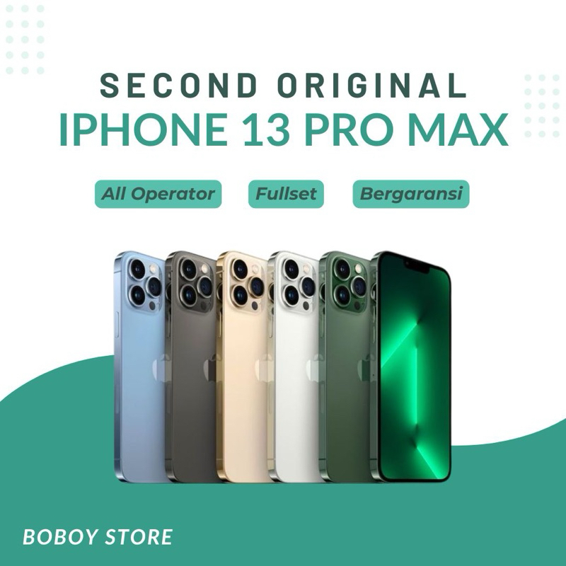 Iphone 13 Pro Max 128Gb / 256Gb / 512Gb / 1 TB Second Fullset