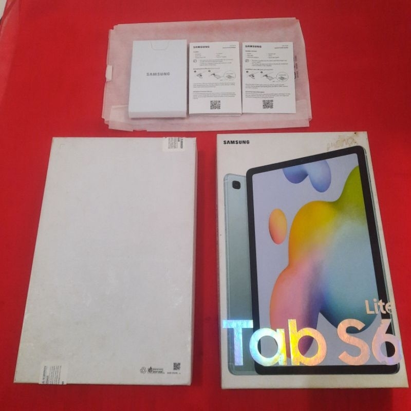 dus box samsung tab s6 lite original 100% copotan sein lengkap manual book