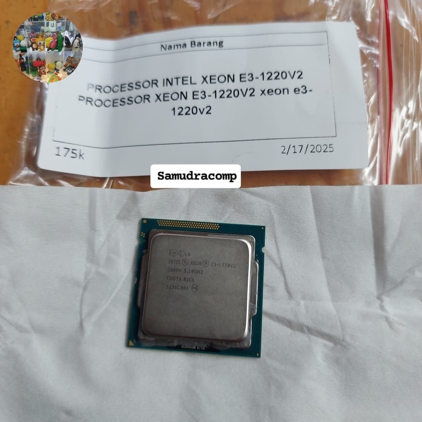 PROCESSOR INTEL XEON E3-1220V2 PROCESSOR XEON E3-1220V2 XEON E3-1220V2