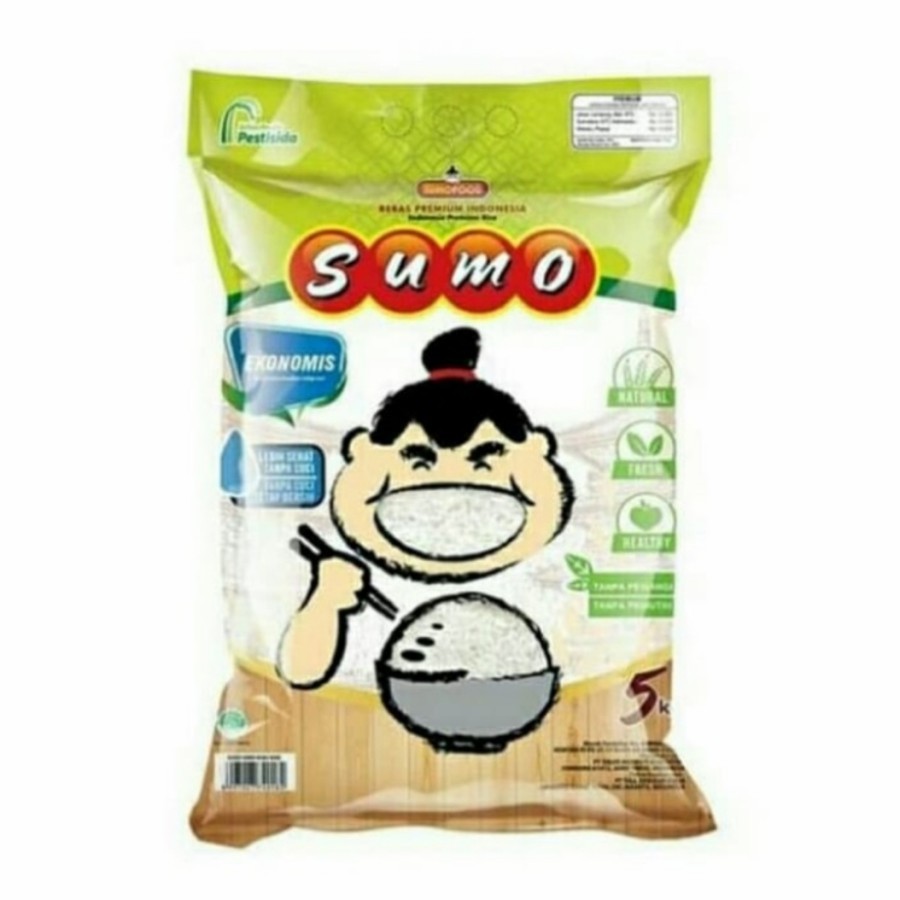 

TBMO Beras Sumo Hijau 5Kg Premium / SUMO HIJAU BERAS 5 KG - BERAS