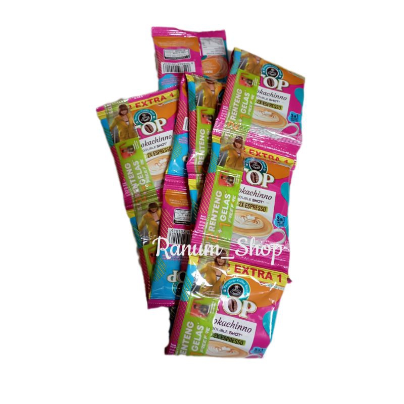 

TOP Mokachinno Double Shot Renceng 22 gram x 15 sachet