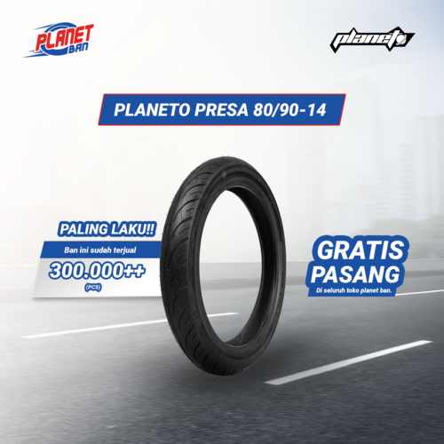 PLANET BAN Planeto Gold SC22 - Ban Motor 100/90 Ring 12