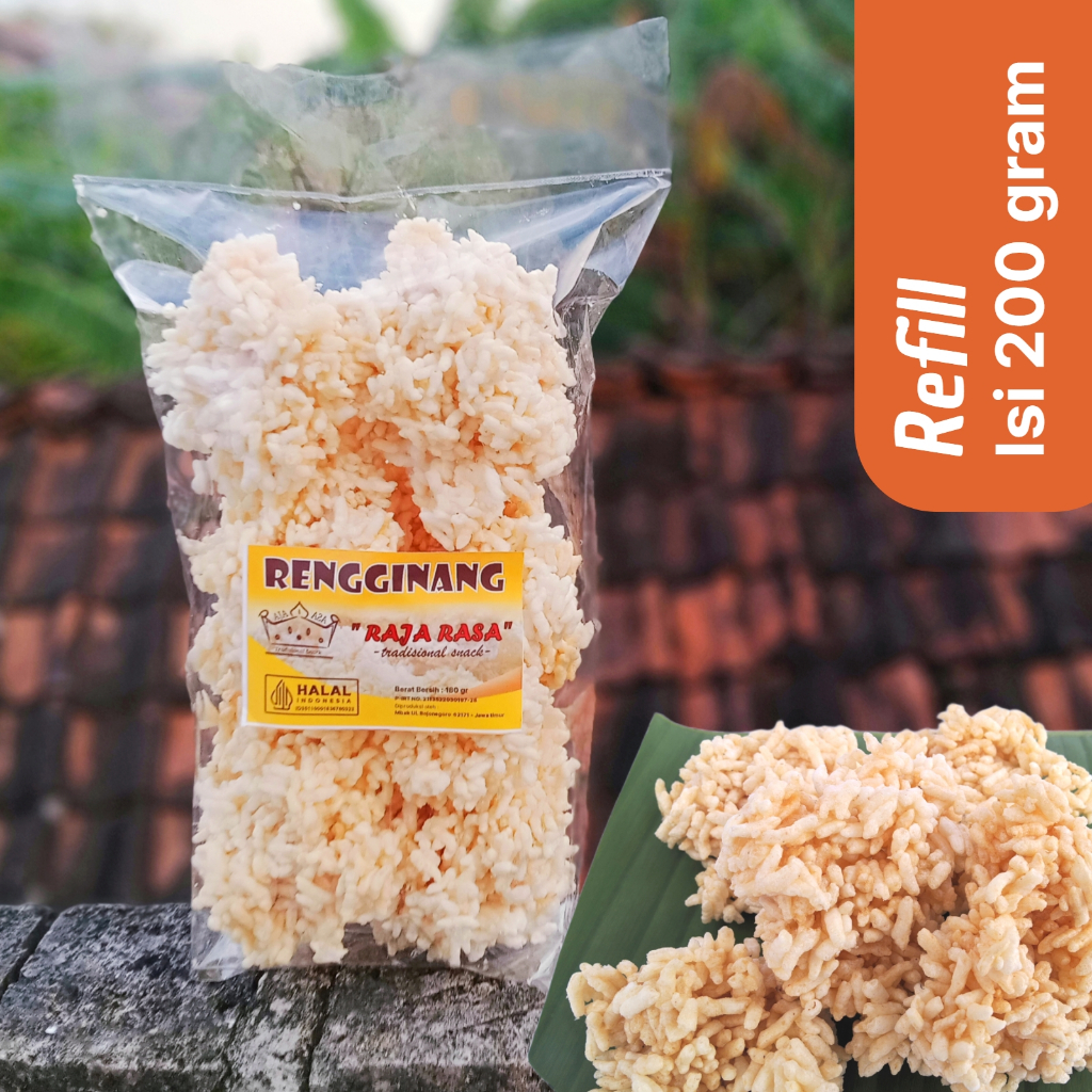 

RENGGINANG gurih rasa bawang camilan tradisional isi 200 gram