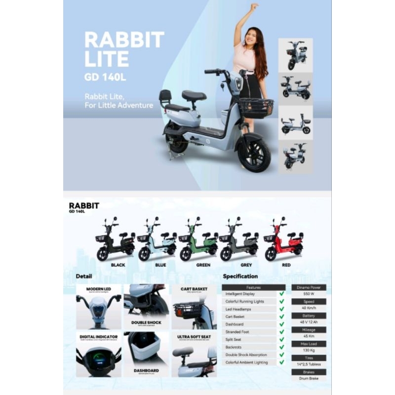SEPEDA LISTRIK GODA 140-L NEW 550W