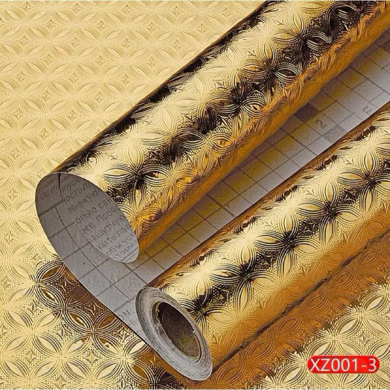 (888) Wallpaper Stiker Dapur 60X 3Meter Wallpaper Lemari Meja Dinding Anti Minyak Dan Panas