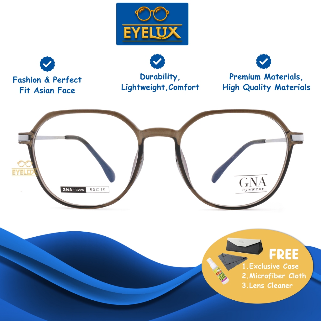 GNA Eyewear / GNA F-3226 / 50-19 / Frame Kacamata GNA Eyewear ORIGINAL