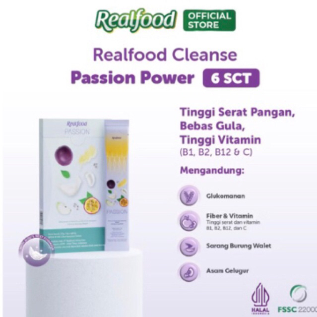 

REAL FOOD CLEANSE PASSION POWER (Ecer 1 PCS)