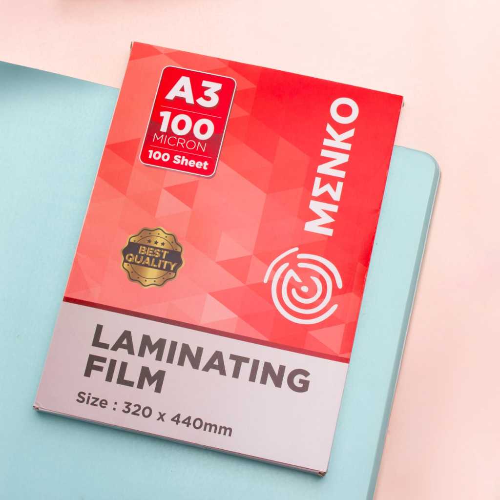 

MENKO Laminating Film / Plastik Laminating MENKO / Plastik Sertifikat / Plastik Ijazah A3 isi 100 Lembar