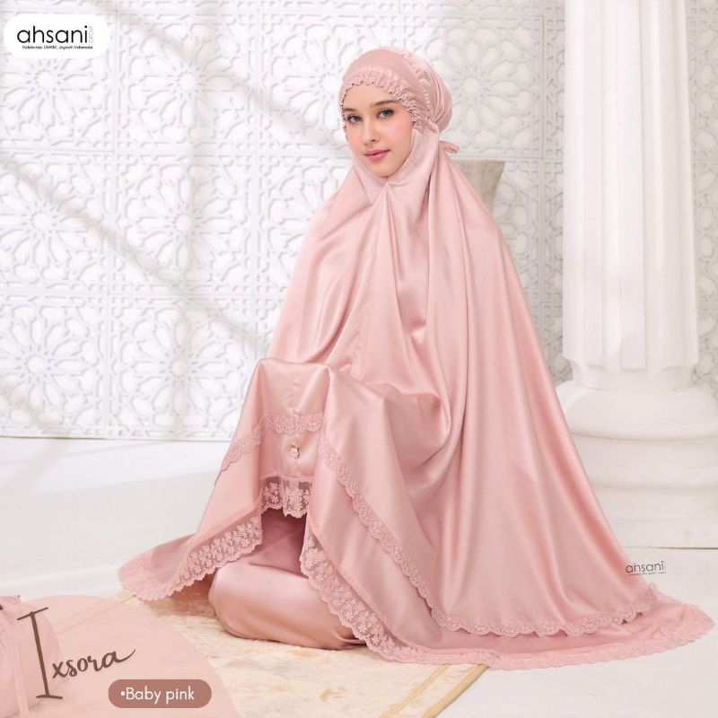Mukena Ixora Armani Silk ORI By Ahsani