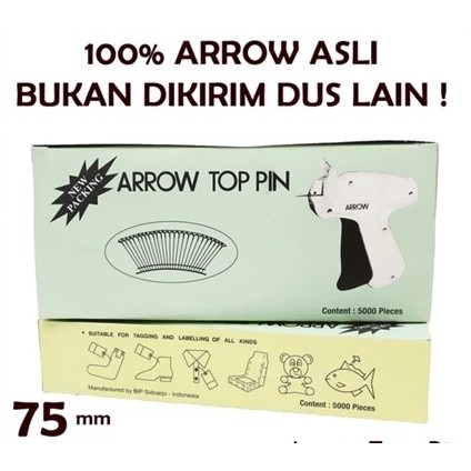 

ARROW TOP PIN - TAG PIN ISI REFILL TAG GUN ORIGINAL 50/65/75 MM