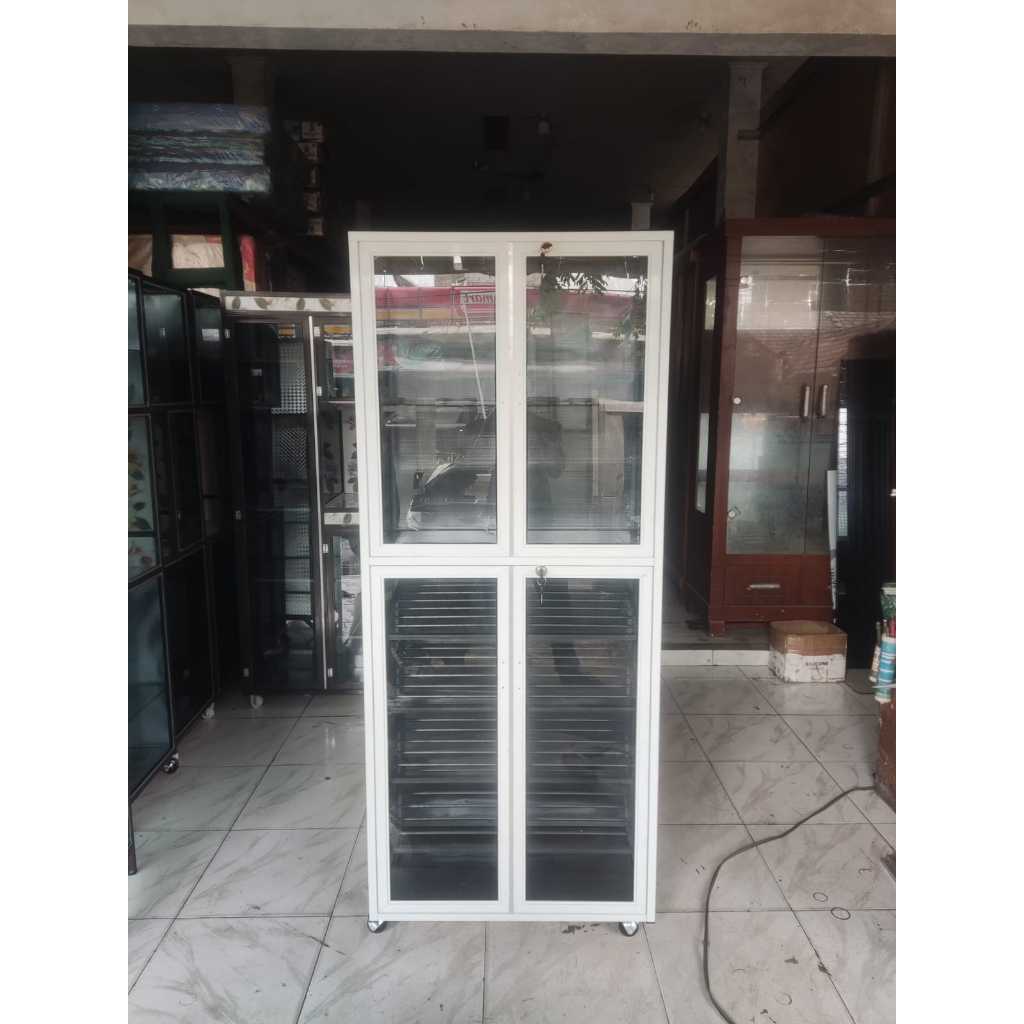 70x40x170/rak alumunium/lemari alumunium/rak helm/rak tas/lemari sepatu alumunium/premium