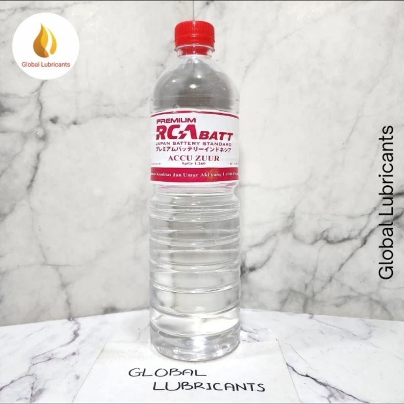Premium RCA MERAH Accu ZUUR 1 Liter (Cairan/ Air Keras/ Baterai/ Aki)