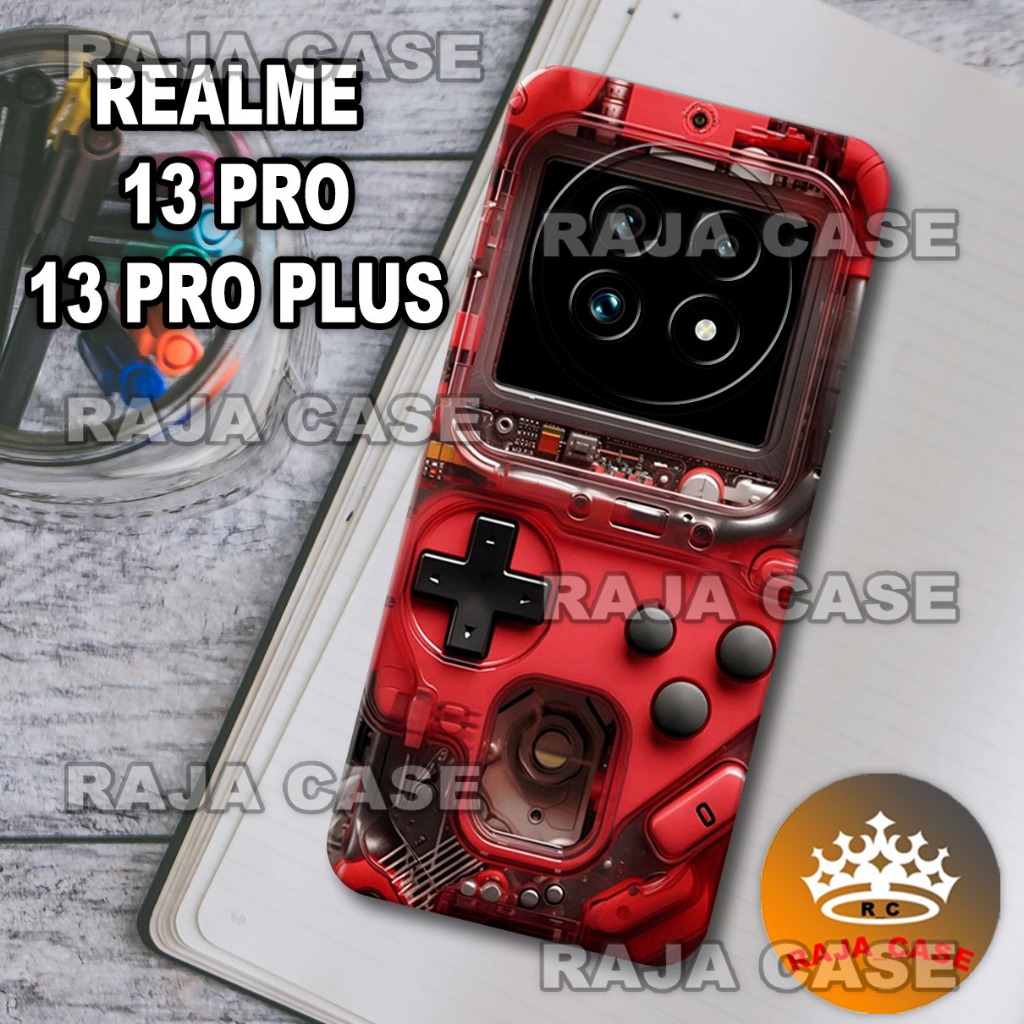 Rc18 Case HP REALME 13 PRO/REALME 13 PRO PLUS Terbaru 2024 -Motif Gameboy - Bahan Karet lentur full 