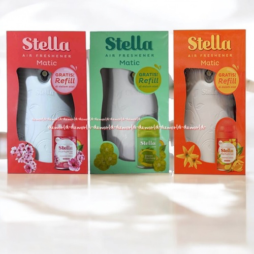 Stella Matic Air Freshener Pengharum Ruangan Otomatis Japanese Sakura Stela Spray Otomatic Warna Hij