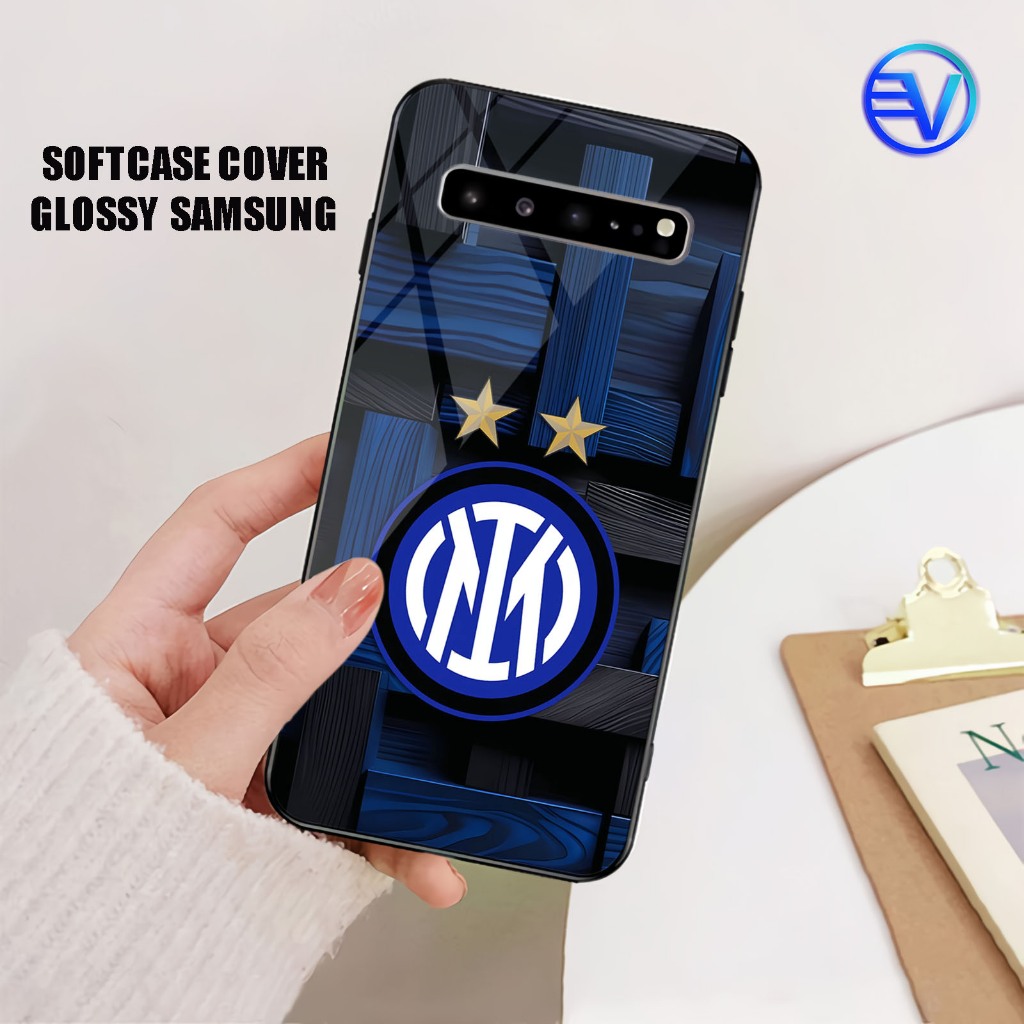 [ GT48 INTER MILAN ] Softcase SAMSUNG S10/S10 PLUS Case Kilau Mirror Sublime Silikon Samsung