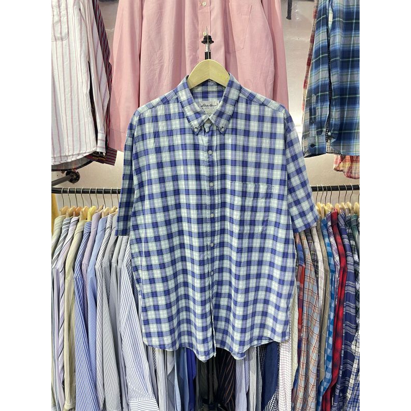 kemeja pendek Eddie bauer jumbo ( XXL )