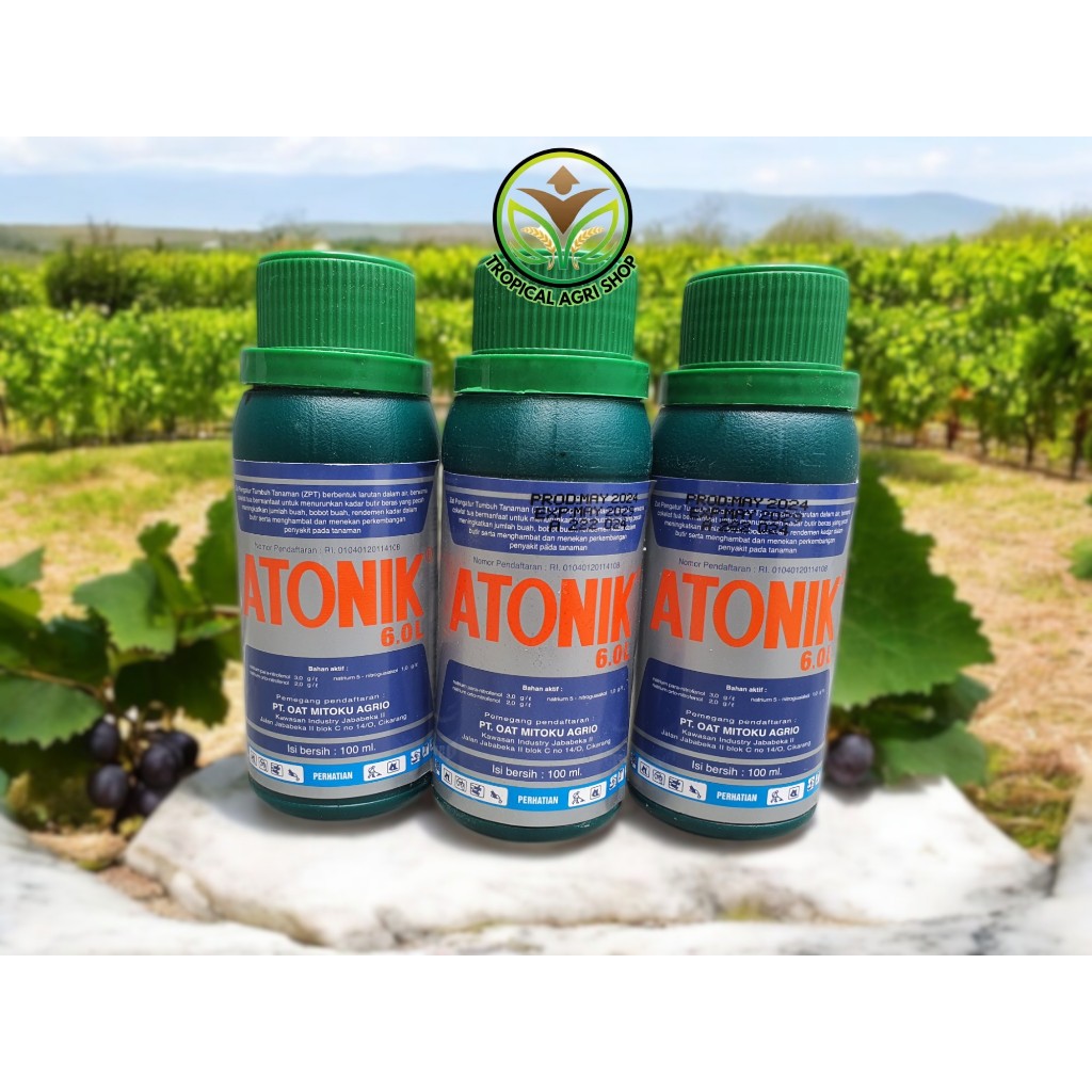 ATONIK 6.0 L KEMASAN 100 ML PUPUK CAIR ZPT ZAT PENGATUR TUMBUH TANAMAN HIAS