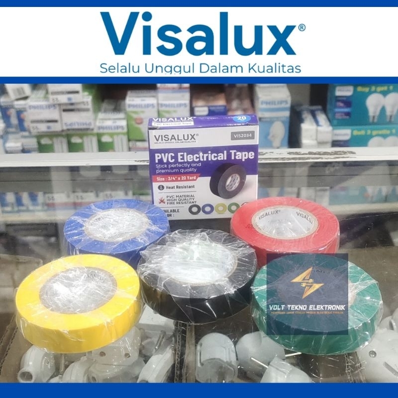 

Isolasi Listrik Visalux / Solasi Vinyl / Solasi Listrik / Solasi Semua Warna