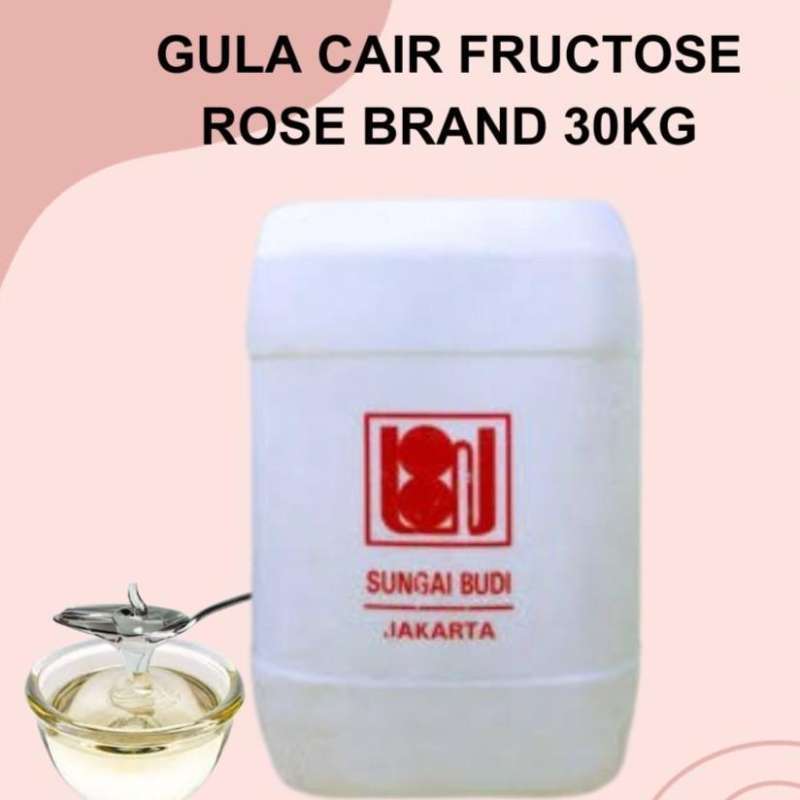 

ROSE BRAND Gula Putih Cair / Simple syrup fructose Sirup sungai budi jerigen 30kg