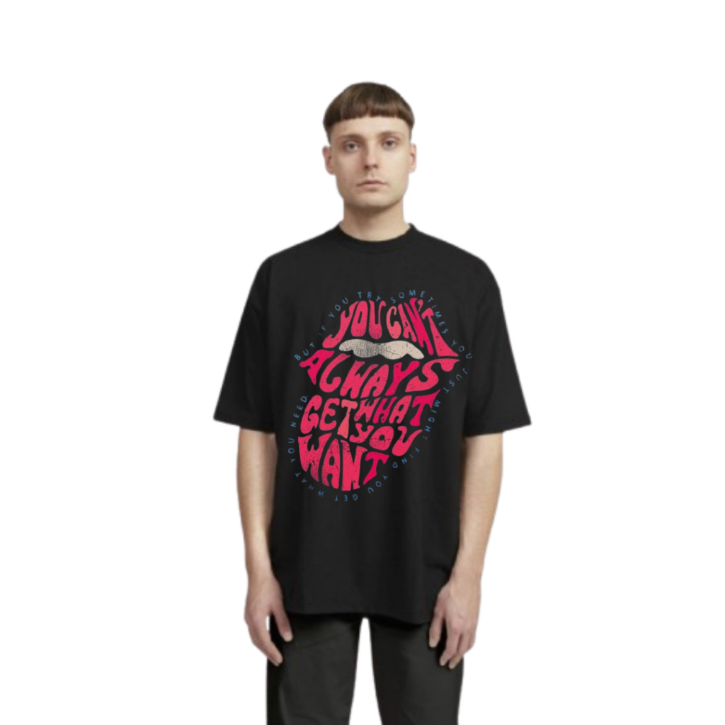 Baju Kaos dawn.id Oversize ROLLING STONES - T Shirt Band Oversize ROLLING STONES Oversize Baju Kaos 