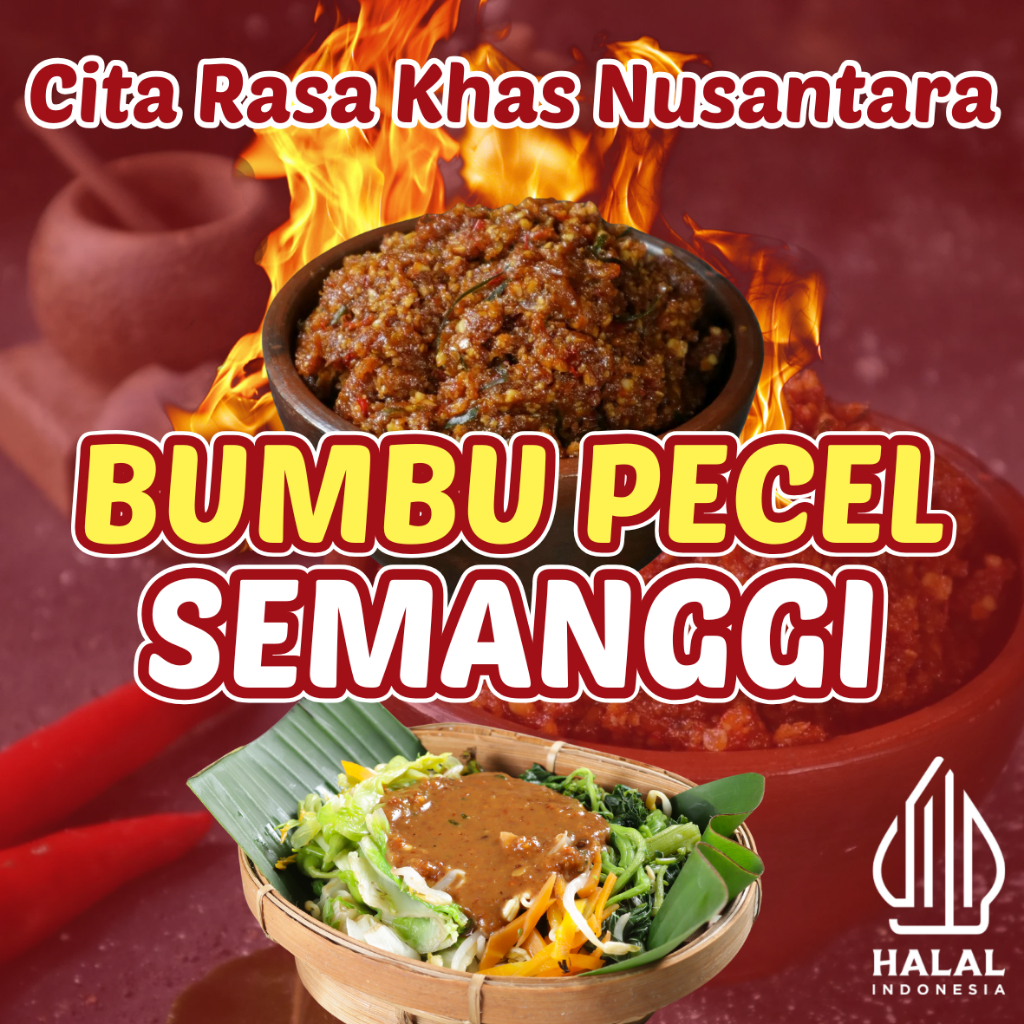 

Bumbu Pecel Semanggi rasa khas daerah dengan bahan pilihan kacang premium bikin nagih