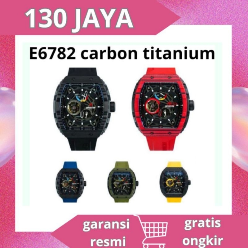 jam tangan E6782 Carbon Titanium Bekas