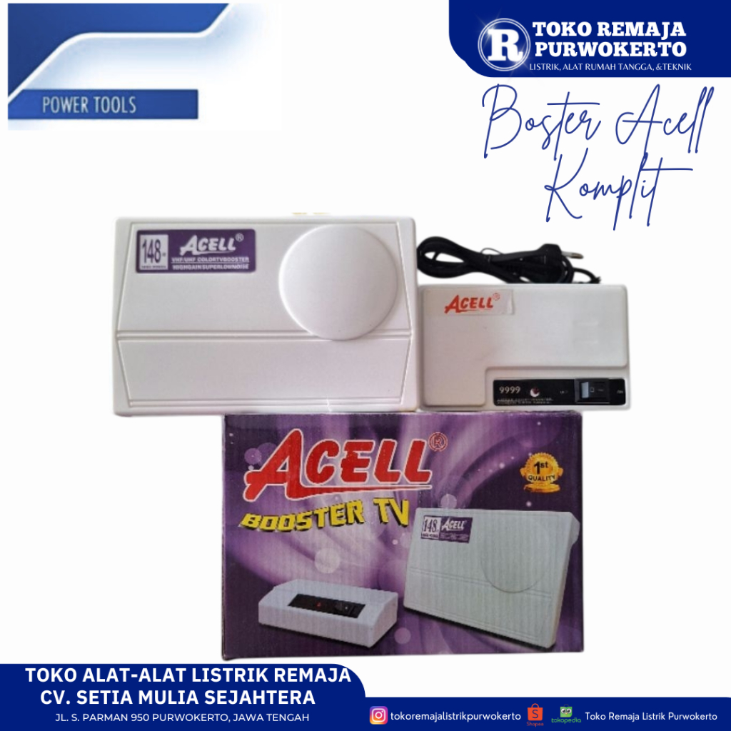Boster Antena Tv Acell / Booster Antena Tv Analog Digital Acell Atas | Bawah | Komplit