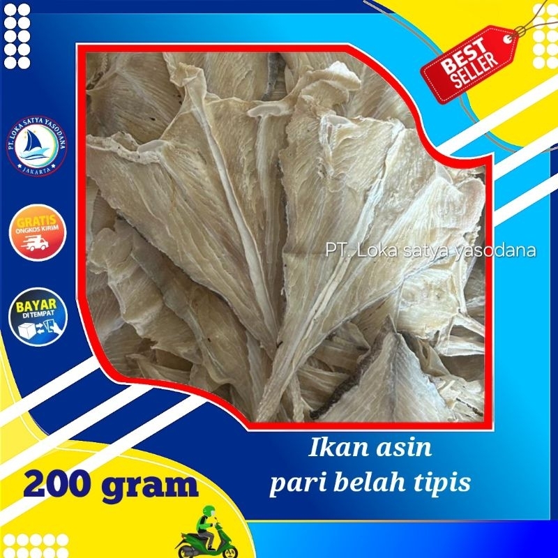 

ikan asin pari tipis super 200gram