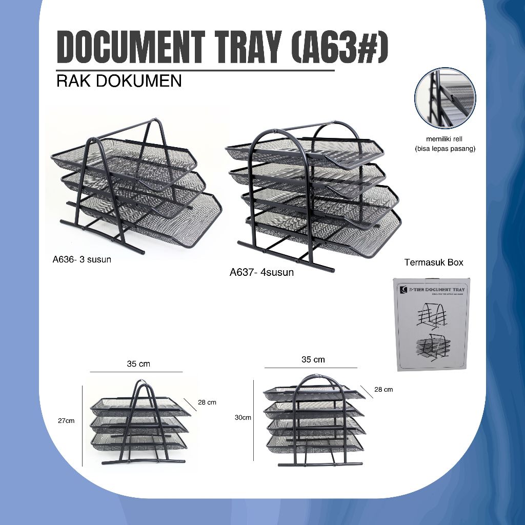 

Document Tray / Rak Simpan Dokumen A636-A637