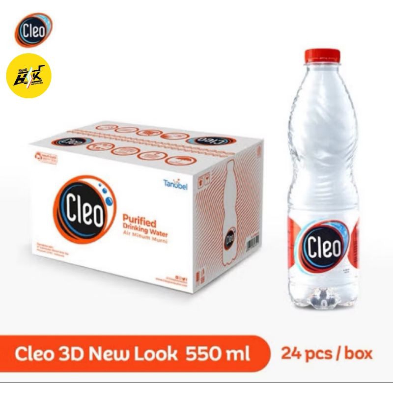 

AIR MINUM MERK CLEO BOTOl 550 ML ISI 24 PCS