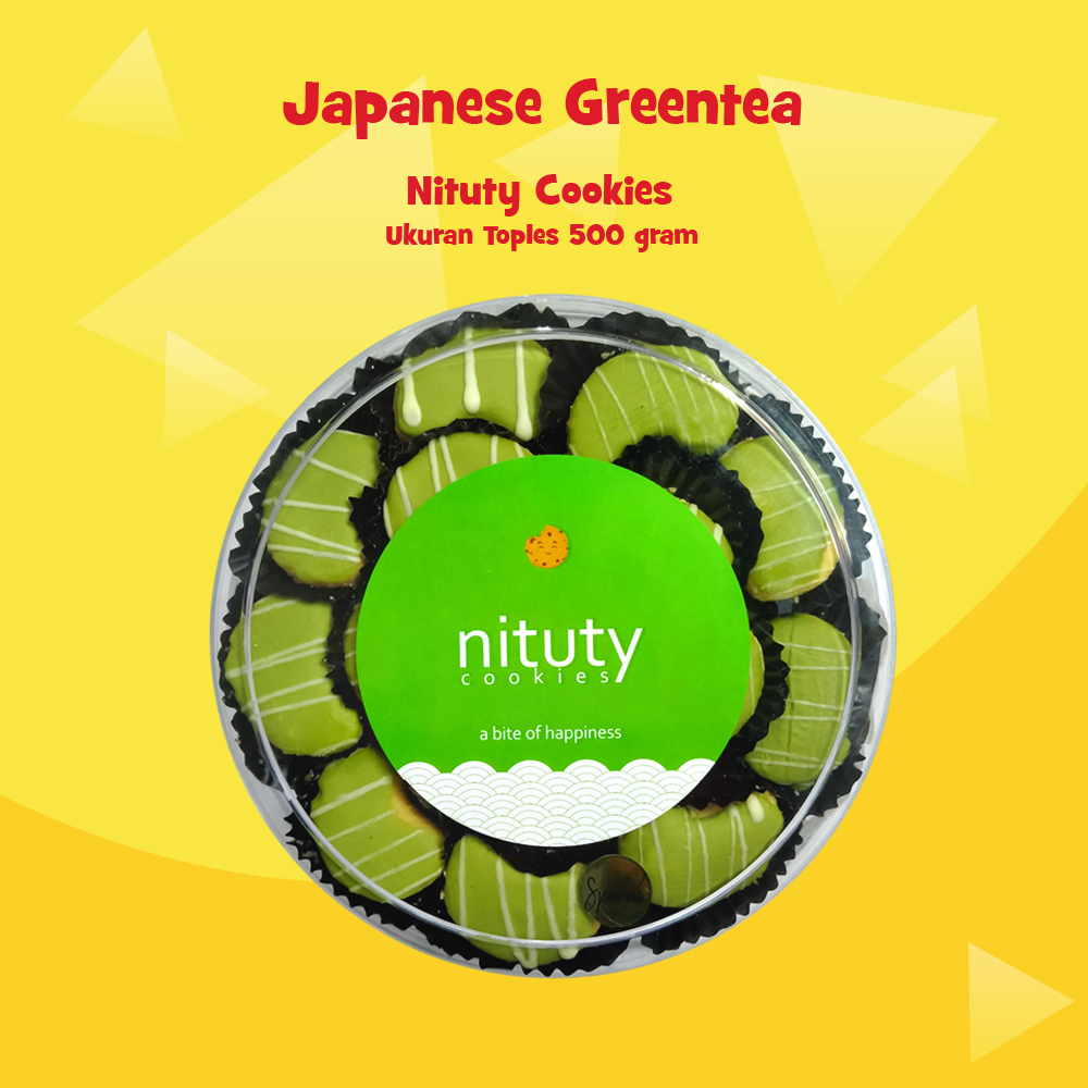 

KUE KERING JAPANESE GREENTEA 500 GRAM BY NITUTY COOKIES