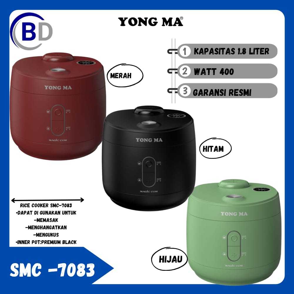 Yong Ma Rice Cooker 1.8 Liter SMC 7083