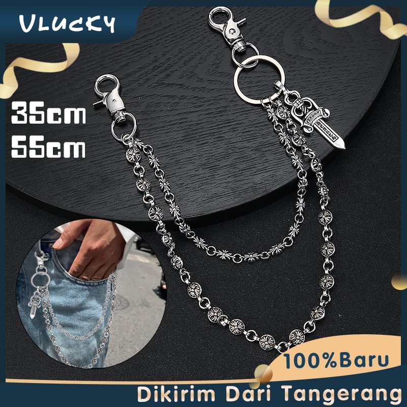 Chrome Hearts Wallet Chain Double Vintage Pants Chain 35CM/55CM Wallet Chain