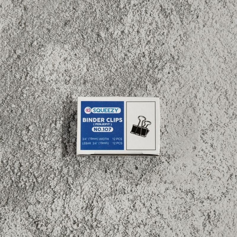 

binder clips no. 107 (19 mm), klip kertas no. 107