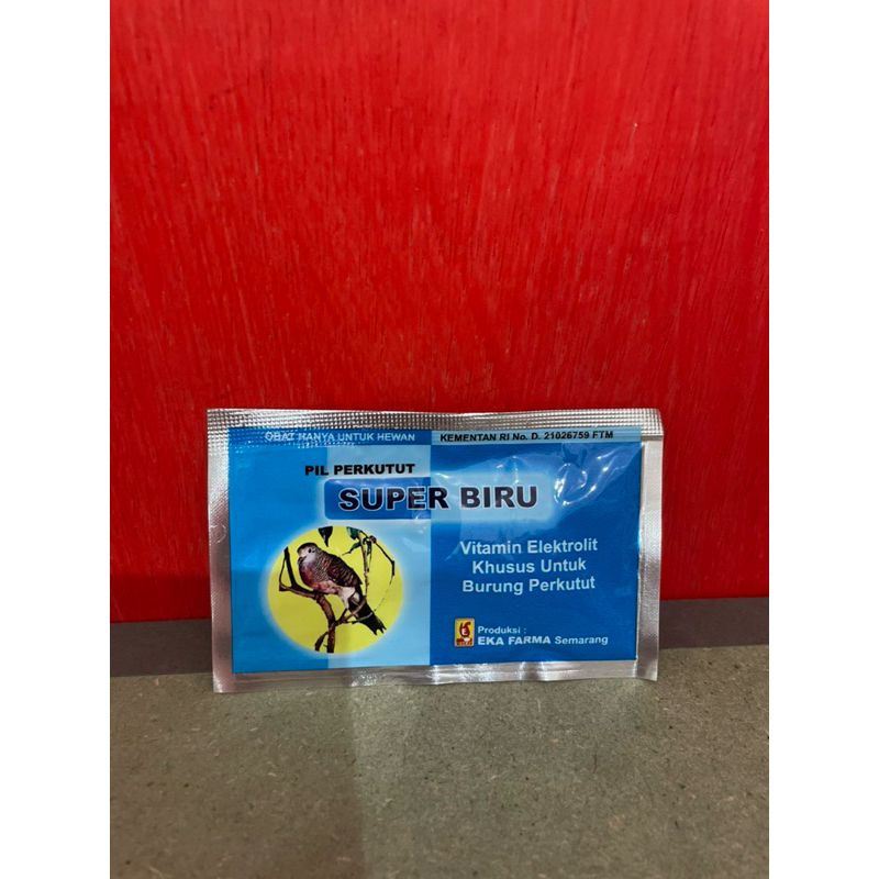 vitamin burung pil perkutut super biru vitamin elektrolit burung perkutut
