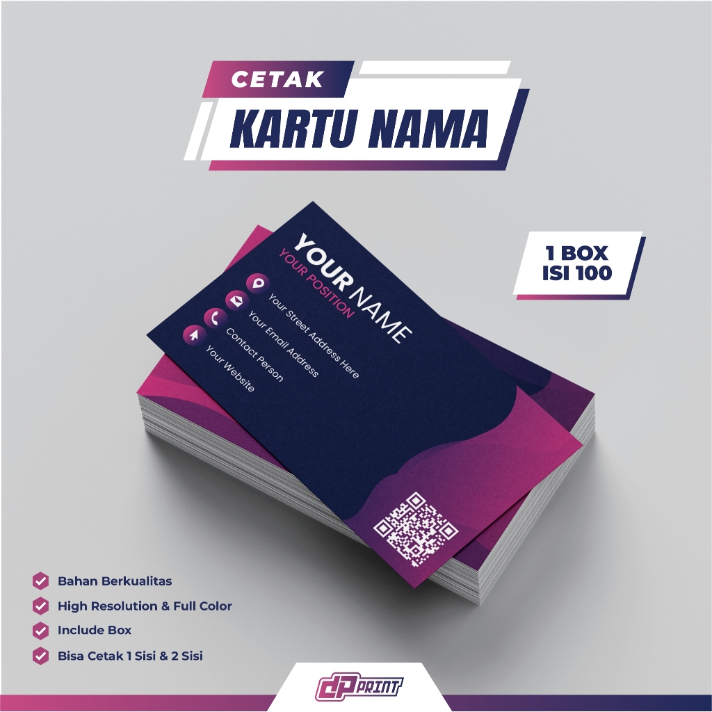 

Cetak Karta Nama 1 Box Isi 100 | Kartu Nama Bisnis Premium