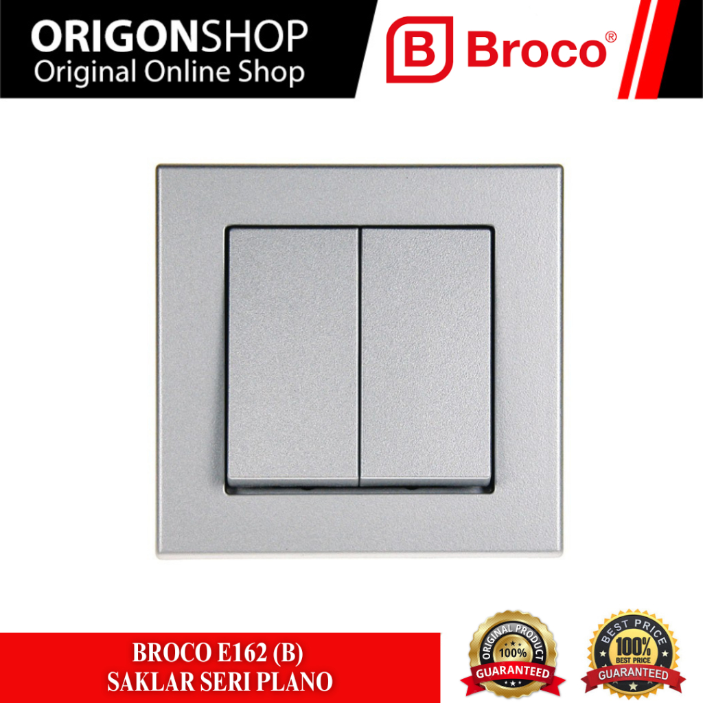 BROCO E162 Saklar Seri Plano / Saklar Listrik