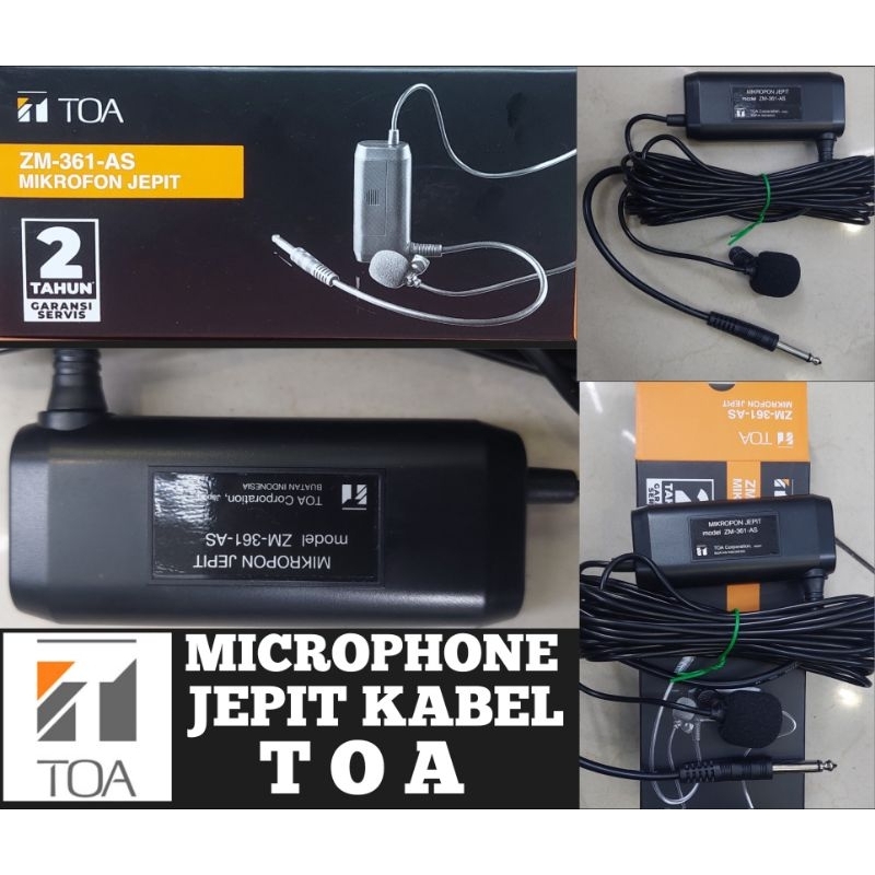 MICROPHONE KABEL JEPIT TOA MICROPHONE SENSITIF KABEL