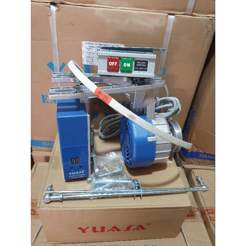 dinamo servo original yuasa biru Th550ea tidak berisik dan hemat listrik bisa untuk mesin jahit obra