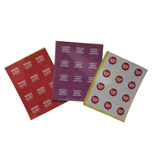 

Stiker Label High alert - Alergi Obat - Antibotik Harus Dihabiskan, Stiker Farmasi, Apoteker