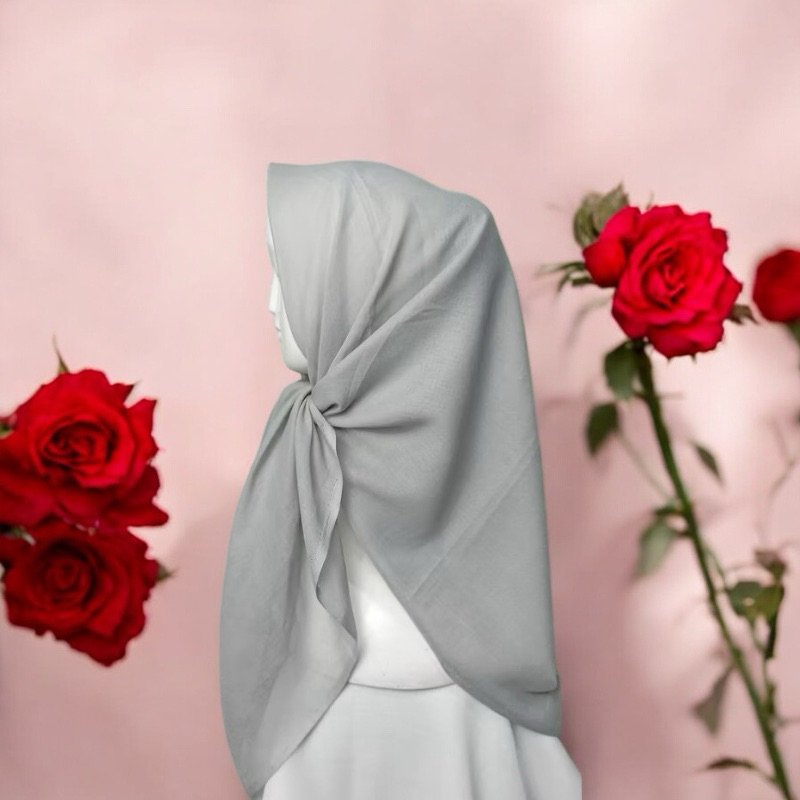 Jilbab Segiempat Baby Paris Bahan premium