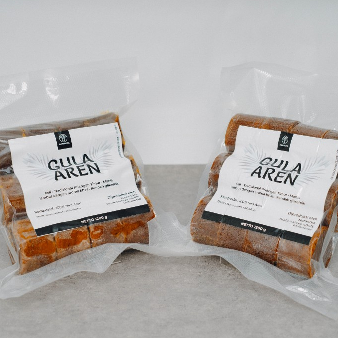 

HG Gula Aren Cetak Kawung 1200 Gram Isi 12 Kemasan Vakum Asli 100% Organik Nira Pohon Enau -