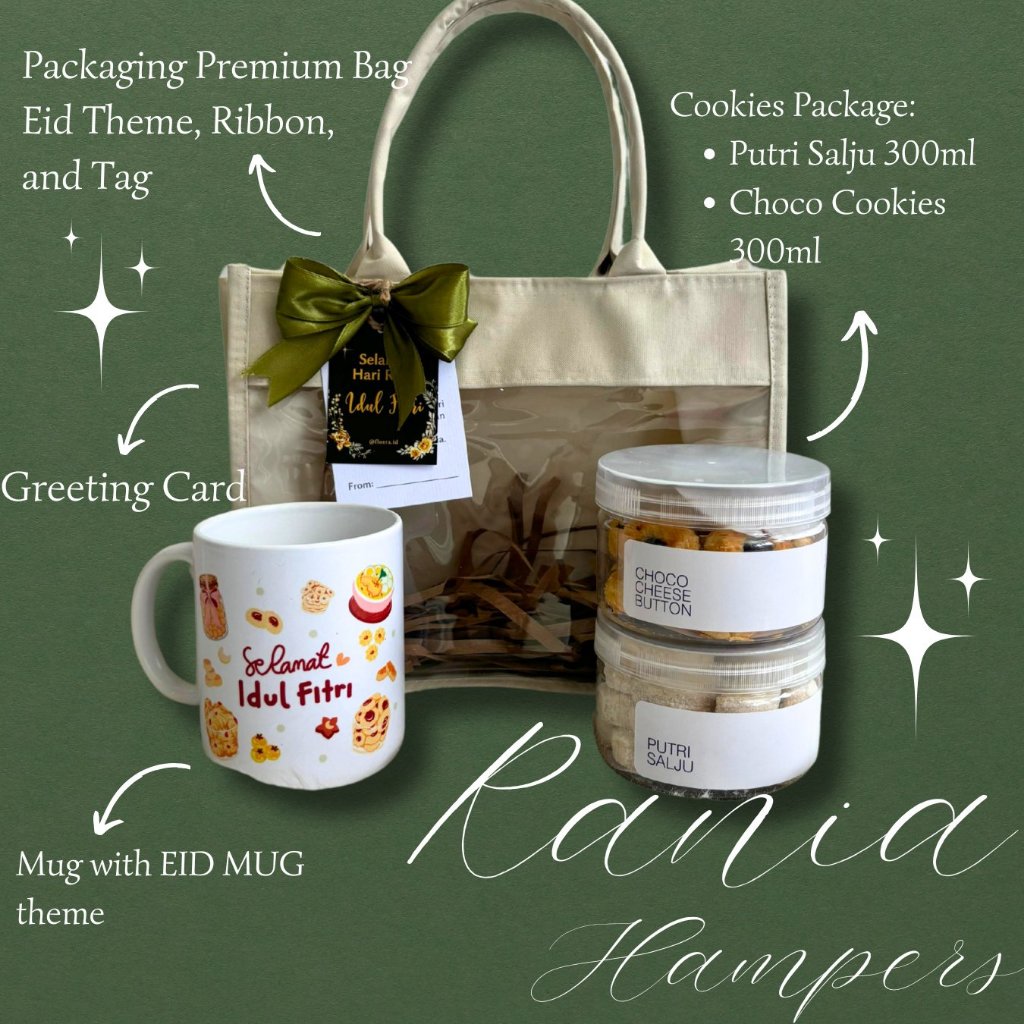 

(INSTANT) Hampers hari raya lebaran RANIA idul fitri parsel ramadan kue kering & Mug