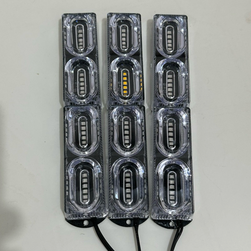 UYUI Lampu Led Kolong 12 Volt 24 Volt Model 4 Mata Nyala Kedip